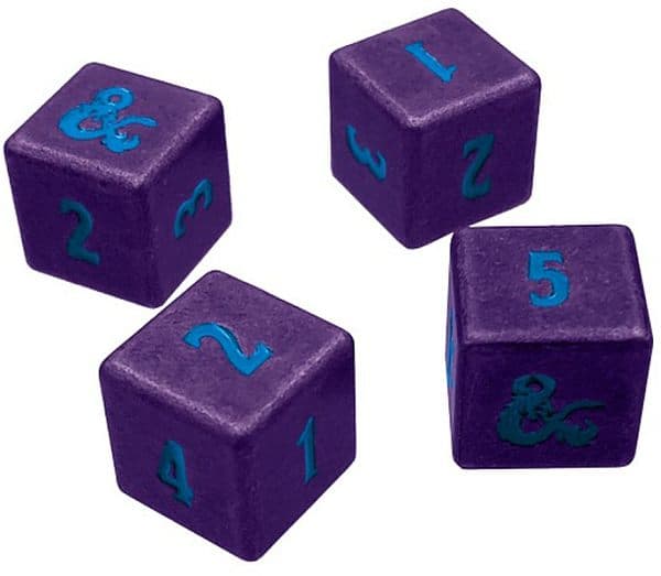 Dice - 6 sidede (D6) Terninger - Dungeons & Dragons: Heavy Metal - Underdark Purple and Sky Blue (D&D) - Ultra Pro #19859