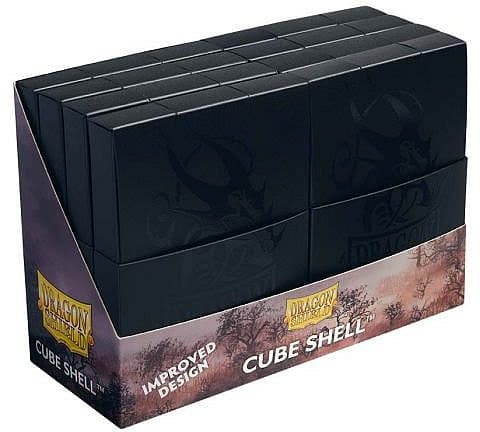 Dragon Shield Cube Shell (Deck Box) - Shadow Black - Plads til 8x20 kort i lommer - Dragonshield #AT-30524