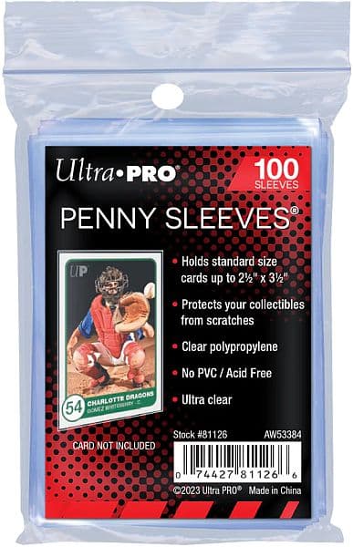 100 lommer - Ultra Pro Basic Soft Sleeves (BlÃ¸de lommer, god til opbevaring i mapper!) (Clear/Transparent/Gennemsigtig) - Sleeves #81126
