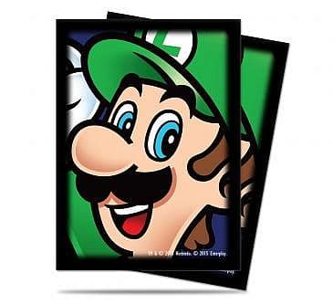 65 lommer! Super Mario - Luigi Deck Protector Sleeves - Ultra Pro #84667