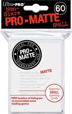 60 lommer - Ultra Pro - PRO-Matte SMALL White (Hvid) (HÃ¸j Kvalitet) - Non-Glare - Professional Sleeves Yu-Gi-Oh! stÃ¸rrelse #84022