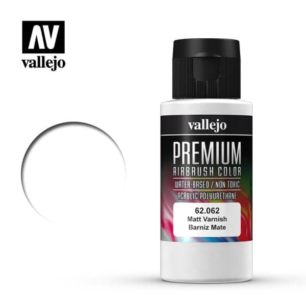 Vallejo - Premium Airbrush Color: Matt Varnish - 60ml