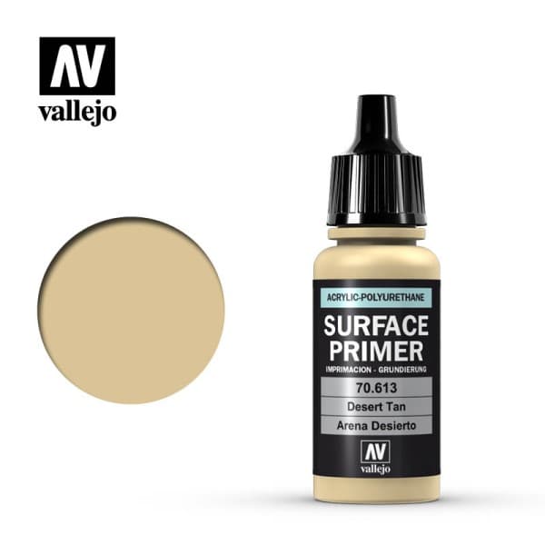 Vallejo - Surface Primer (Acrylic-Polyurethane): Desert Tan - 17 ml