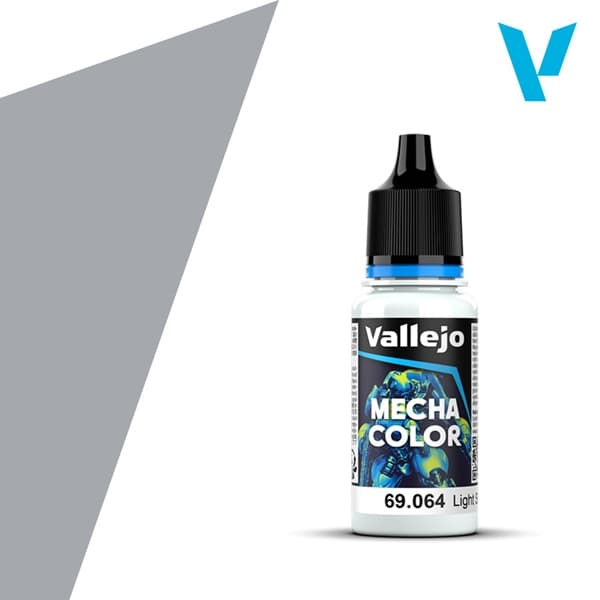 Vallejo - Mecha Airbrush Color: Metallic - Light Steel - 18ml