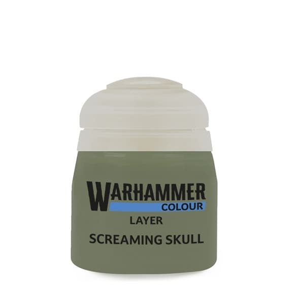 Layer: Screaming Skull - Knoglefarvet Maling - 9918995133106