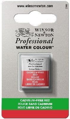 Winsor & Newton - Professional Water Colour (Watercolor/Akvarel) - Cadmium-Free Red (1/2-Pan)