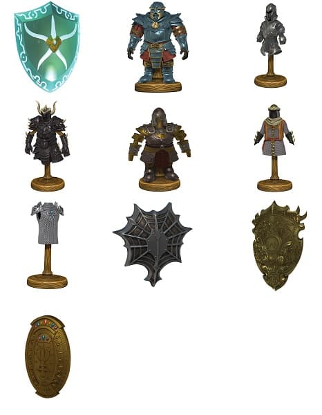 D&D - Fantasy Miniatures - Icons of the Realms: Magic Armor Tokens