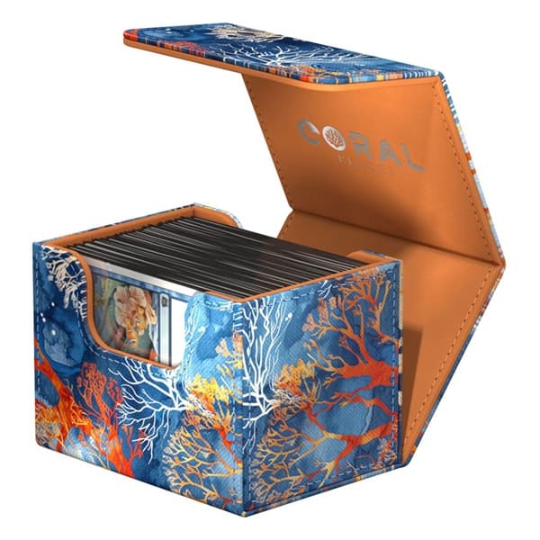 Ultimate Guard Sidewinder Deck Case (Deck Box) 100+ Standard Size XenoSkin 2025 Exclusive: Coral Places - Fiery Reef