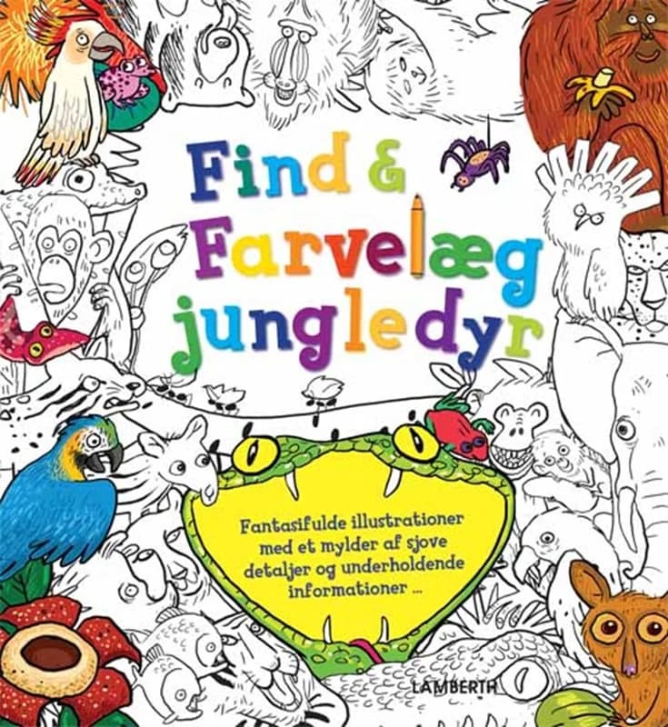 Find og farvelæg jungledyr (2, 2015) | Stella Maidment
