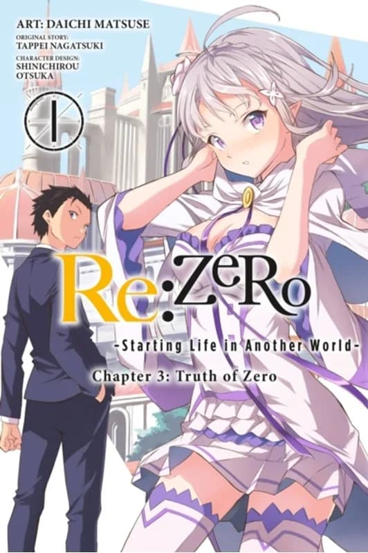 Re:ZERO -Starting Life in Another World-, Chapter 3: Truth of Zero, Vol. 1 (manga) (4, 2017) | Tappei Nagatsuki,Daichi Matsuse,Shinichirou Otsuka,Hachette US,Bianca Pistillo