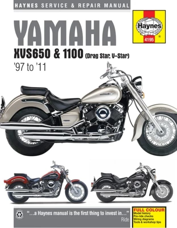 Yamaha XVS650 & 1100 Drag Star/V-Star (97 - 11) Haynes Repair Manual (4, 2015) | Phil Mather