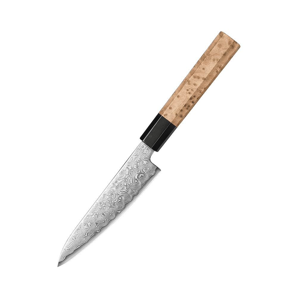 Ao bōzu | Petty 135 mm | Japansk utility kniv | Blue 2 / Aogami 2 & Damaskus49