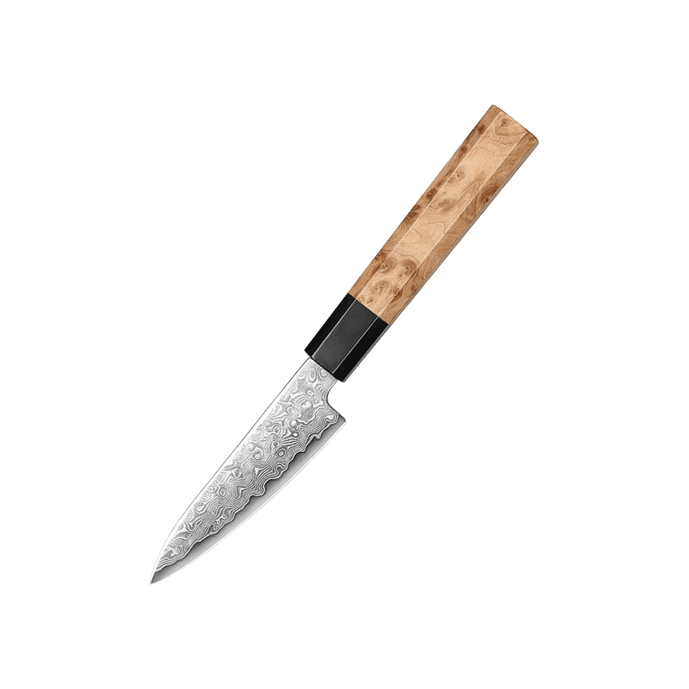 Ao bōzu | Paring 105 mm | Japansk urtekniv | Blue 2 / Aogami 2 & Damaskus49
