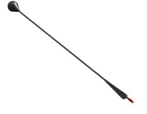 LARP Arrow - Round Head - Black/Black - Epic Armoury/iDV Engineering - 76cm - Liverollespil-Pil