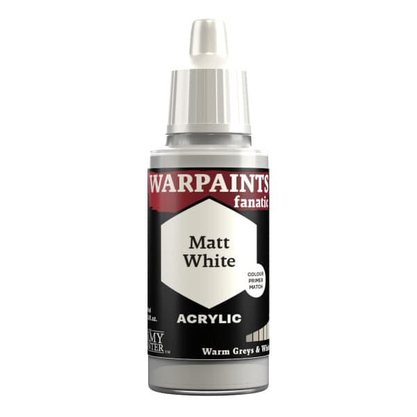 Army Painter Warpaints Fanatic: Acrylics - Matt White - WP3012