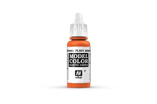 Vallejo Maling - Model Color: Bright Orange - 17ml