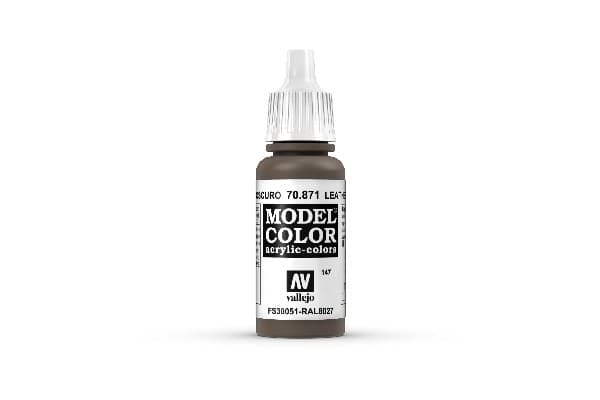 Vallejo Maling - Model Color: Leather Brown - 17ml
