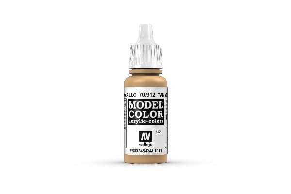 Vallejo Maling - Model Color: Tan Yellow - 17ml