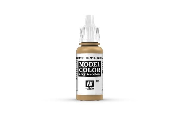 Vallejo Maling - Model Color: Green Ochre - 17ml