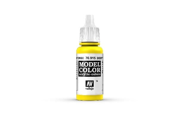 Vallejo Maling - Model Color: Deep Yellow - 18ml