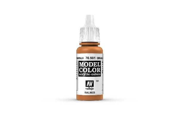 Vallejo Maling - Model Color: Orange Brown - 17ml
