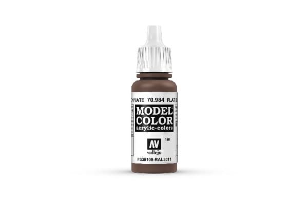 Vallejo Maling - Model Color: Flat Brown - 17ml