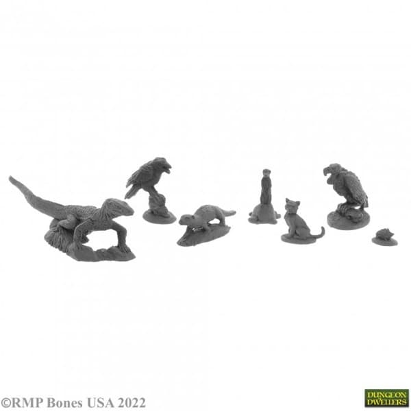 Reaper Bones USA Dungeon Dwellers: Familiars 3 - Plastic Miniatures