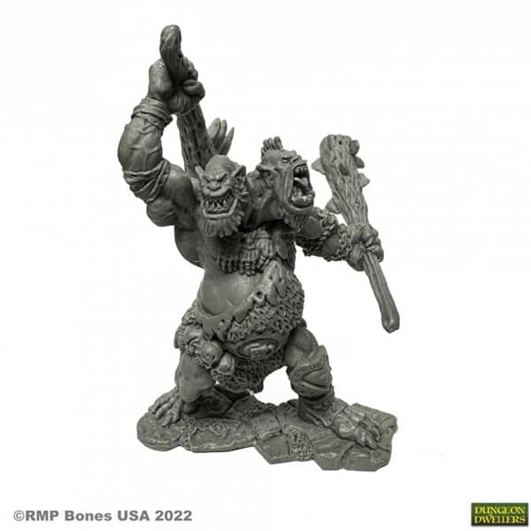 Reaper Bones USA Dungeon Dwellers: Nor'okk, Ettin - Plastic Miniature