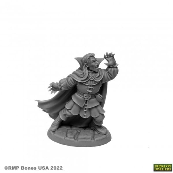 Reaper Bones USA Dungeon Dwellers: Kaspar Von Mondstein, Vampire - Plastic Miniature