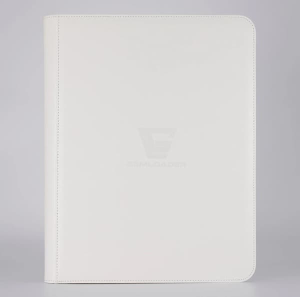 Mappe - Gemloader - Premium 9-Pocket Toploader Binder: White (Holder 216 kort)