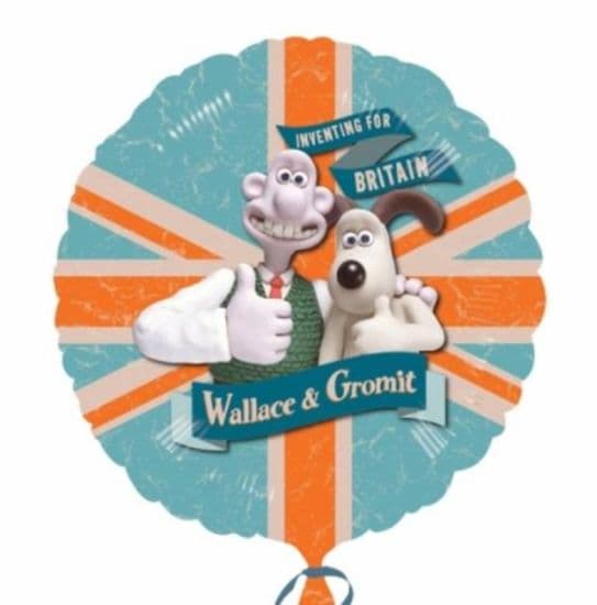 Folieballon (Helium) // Foil Balloon: "Wallace & Gromit" - Topkvalitet