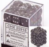 Dice - Terningesæt - 36 stk. 6 sidet (D6) - Speckled - Ninja