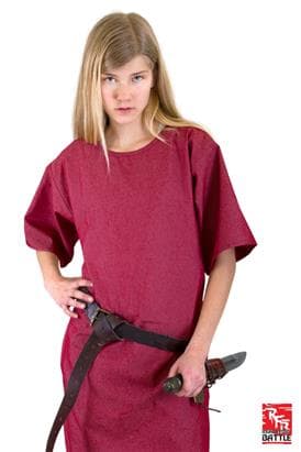 !Ready For Battle Tunic - Dark Red - X-Small - Live Rollespil