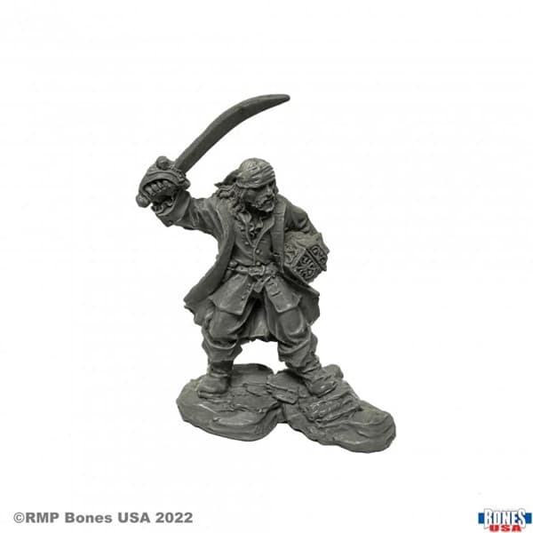 Reaper Bones USA Reaper Legends: Salvador Crowley, Swashbuckler - Plastic Miniature
