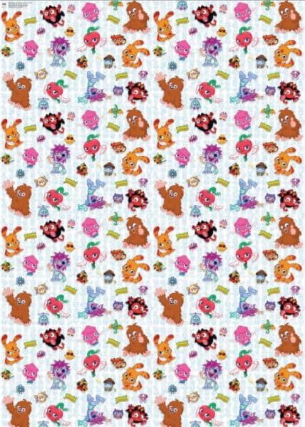 Moshi Monsters - Gift Wrapping Paper - Gave Papir 2m