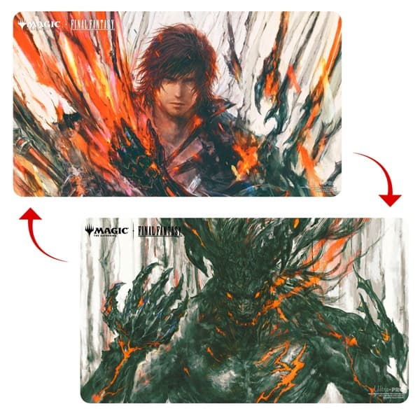 Magic 2-Sidet Spillemåtte Premium (Double-Sided Playmat) - Universes Beyond: Final Fantasy: Clive & Ifrit - Ultra Pro #38759
