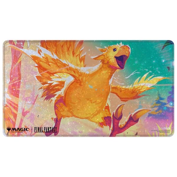 Magic Spillemåtte (Playmat) - Premium Holofoil - Universes Beyond: Final Fantasy: Traveling Chocobo (Yellow) - Ultra Pro #38761