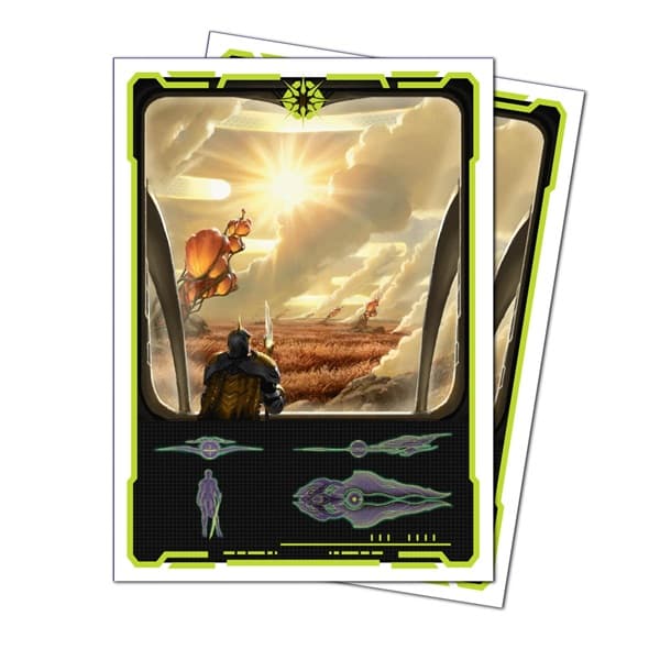 105 Lommer! Magic Edge of Eternities: White Mythic - Apex Matte Deck Protector Sleeves - Ultra Pro #38856