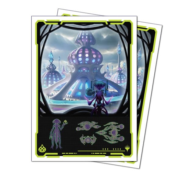 105 Lommer! Magic Edge of Eternities: Blue Mythic - Apex Matte Deck Protector Sleeves - Ultra Pro #38857