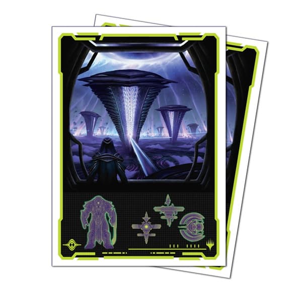 105 Lommer! Magic Edge of Eternities: Black Mythic - Apex Matte Deck Protector Sleeves - Ultra Pro #38858