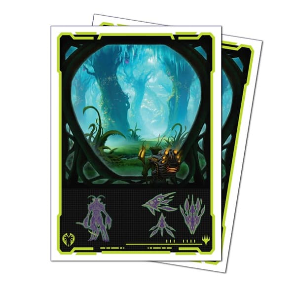 105 Lommer! Magic Edge of Eternities: Green Mythic - Apex Matte Deck Protector Sleeves - Ultra Pro #38860