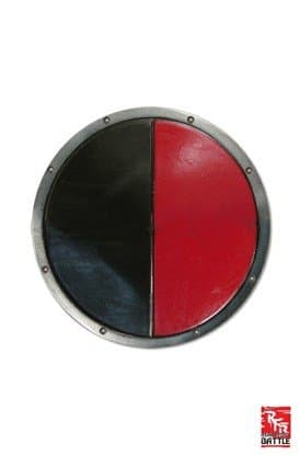 !Ready for Battle Round Shield - Red/Black - Epic Armoury - 50cm - Live Rollespils Skjold