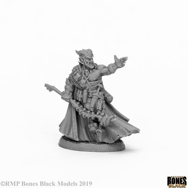Reaper Bones Black: Vatanis, Maggotcrown Warlock - Plastic Miniature