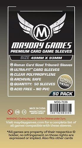 Mayday Games - "Tribune" Card Sleeves (Premium) - 49x93m - 50 Lommer - #MAY7138