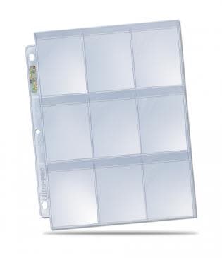 Ultra Pro Mappelommer til Ringbind/3 Huller - Platinum Secure 9-pocket sider - 1 stk #84732