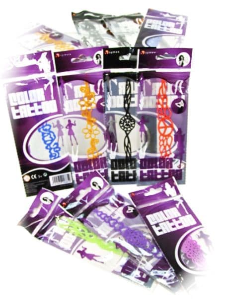 Colour Tattoos - Assorted Colors and Designs Tilfældigt udvalgt (Random)