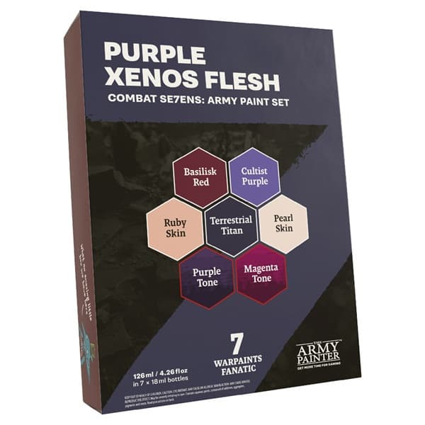Army Painter - Warpaints Fanatic: Purple Xenos Flesh Combat Se7ens Army Paint Set - WP8114P