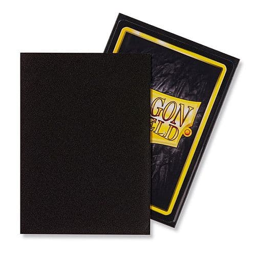 Dragon Shield Deck Protectors - Matte: Black (Sort) - 100 lommer - Dragonshield - Sleeves #AT-11002