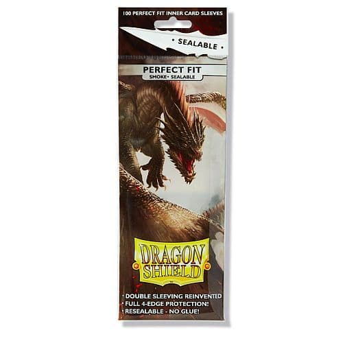 Dragon Shield Deck Protectors - Perfect Fit Smoke Sealable (Til Standard/63x88mm kort) - 100 lommer - Dragonshield - Sleeves #AT-13223