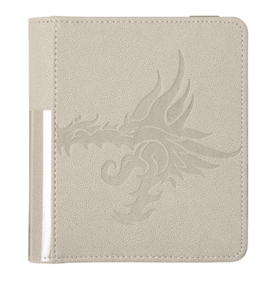 Mappe - Card Codex 80 Portfolio: Ashen White 4x20 (Plads til 80 kort) Dragon Shield (Dragonshield) #AT-35012